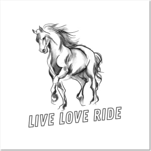 Live Love Ride Horse Posters and Art